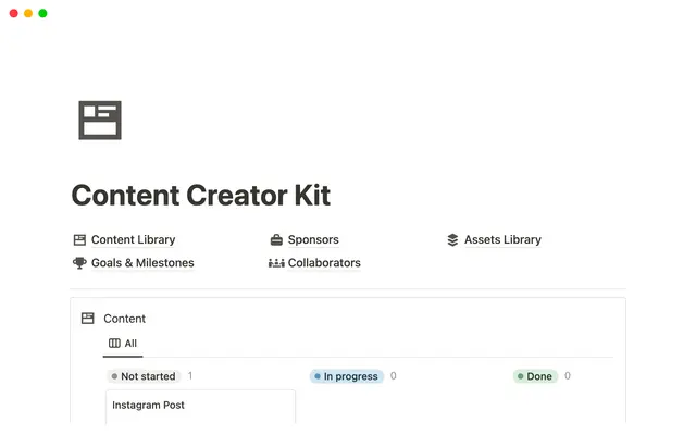 Content Creator Kit